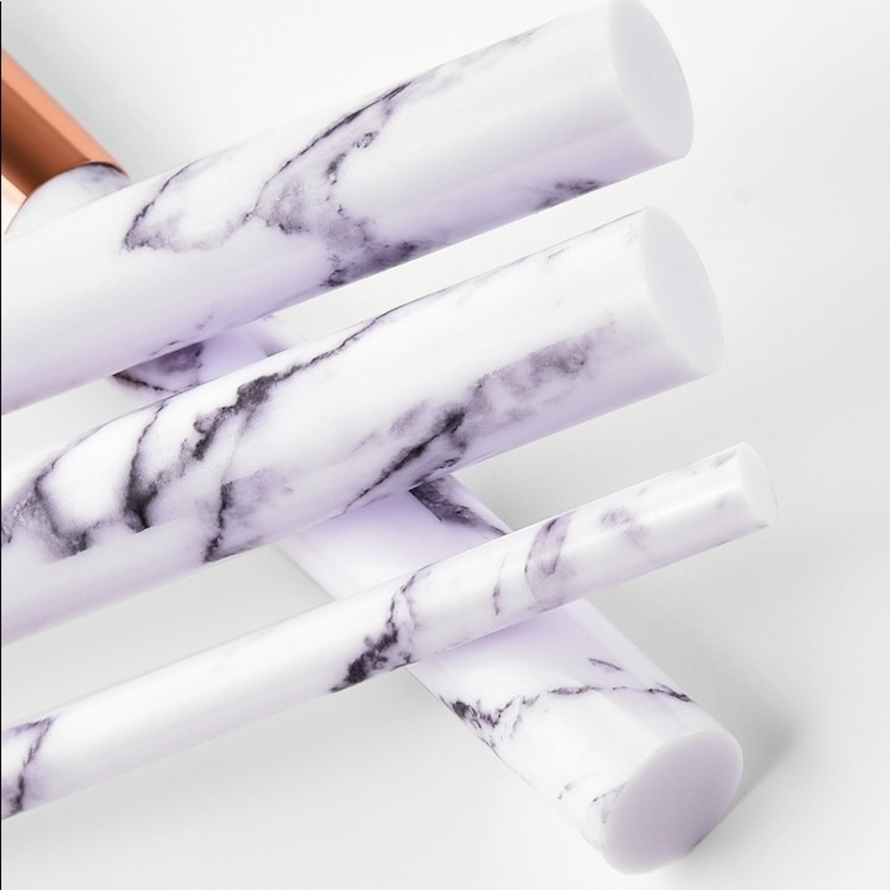 10 makeup brushes white marble print - Picture 4 of 4